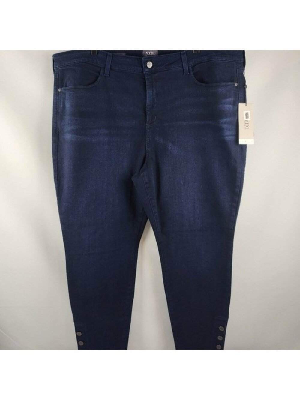 NYDJ Jeans Womens Plus 22W Ami Skinny Legging Blue Ankle Buttons NWT - Picture 1 of 13